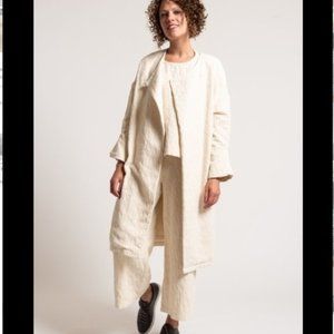 Black Crane  Jacquard Coat XSmall